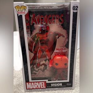 New In Box-Funko Marvel Vision Figure in hard plastic case
